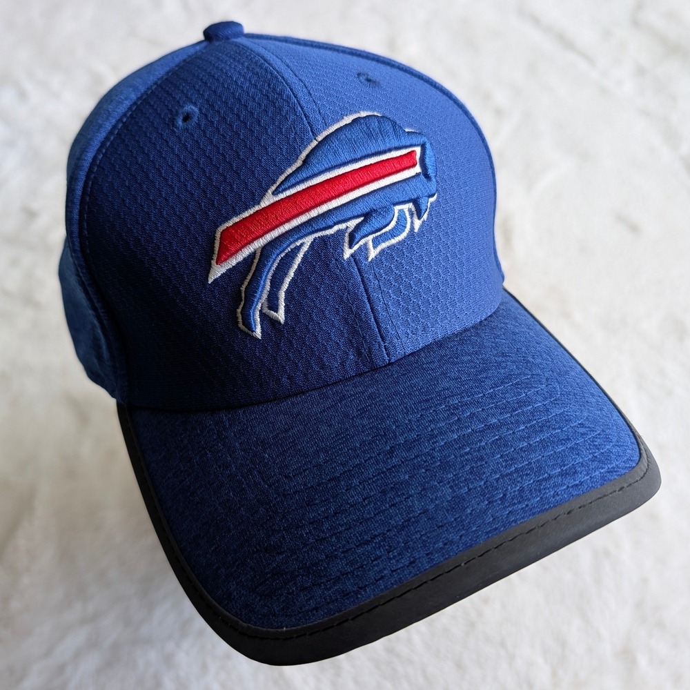New Era Buffalo Bills 39THIRTY NFL Sideline Hat Blue Small Medium Stretch Fit
